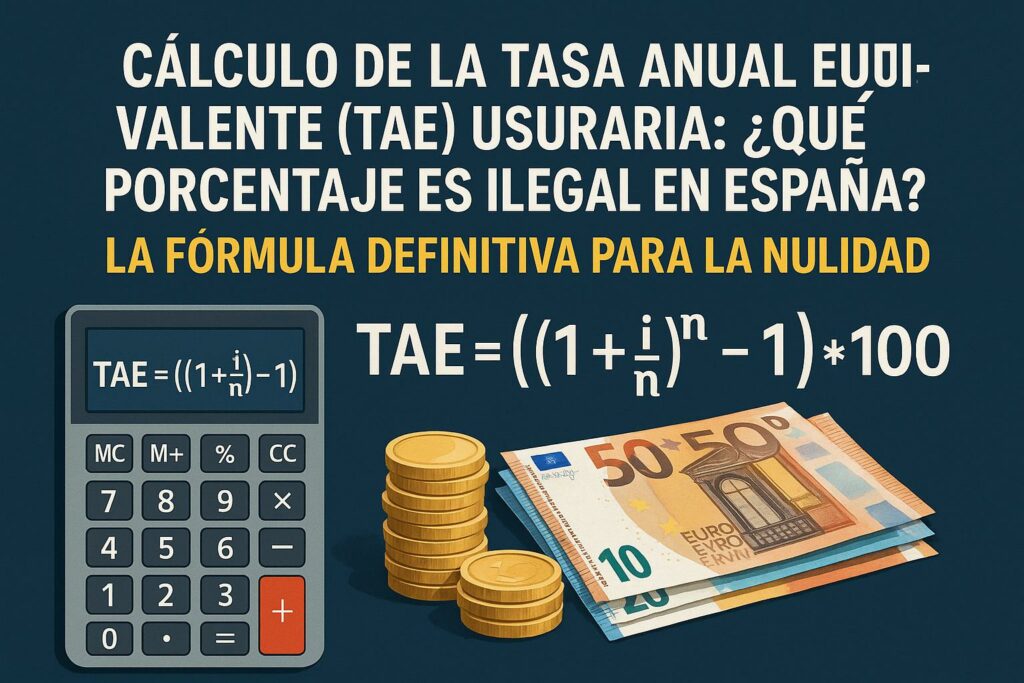 Cálculo de la Tasa Anual Equivalente (TAE) Usuraria: ¿Qué Porcentaje es Ilegal en España?